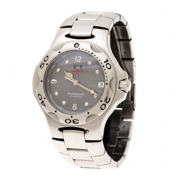 Pre Owned Tag Heuer Grey Stainless Steel Kirium WL1111 Men's Wristwatch 40 mm