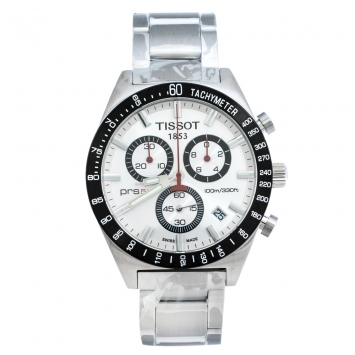 Pre Owned Tissot Silver Stainless Steel PRS 516 Men's Wristwatch 42 mm