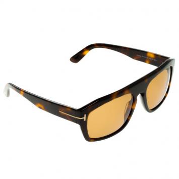Pre Owned Tom Ford Brown Tortoise TF470 Conrad Sunglasses