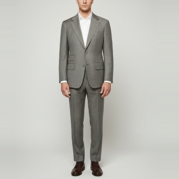 Pre Owned Tom Ford Grey Wool Tailored Suit M