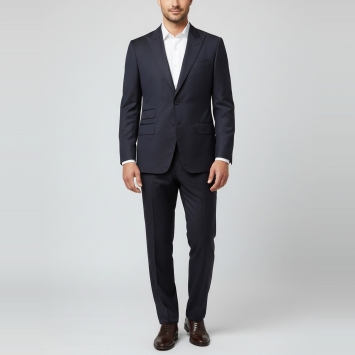 Pre Owned Tom Ford Navy Blue Pinstripe Wool Tailored Suit L 