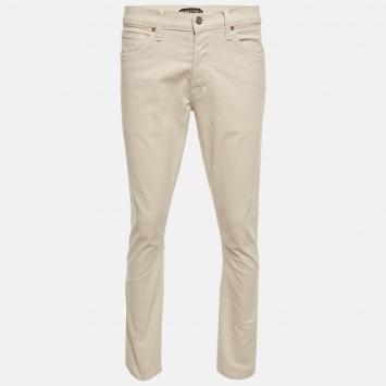 Pre Owned Tom Ford Beige Denim Slim Fit Jeans M/Waist 32"