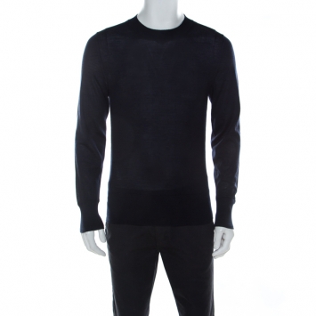 Pre Owned Tom Ford Navy Blue Cashmere Knit Sweater M 