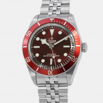 Pre Owned Tudor Black Bay M7939A1A0RU-0001 Automatic Burgundy Stainless Steel Men's Wristwatch 39 mm