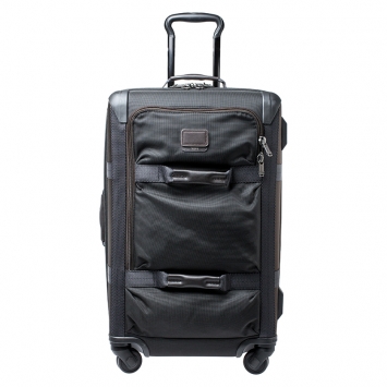 Pre Owned TUMI Black/Brown Nylon 4 Wheel Henderson Short Trip Expandable Luggage
