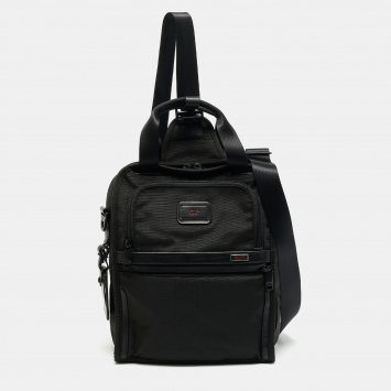 Pre Owned TUMI Alpha 3 Organizer Black Nylon Travel Tote