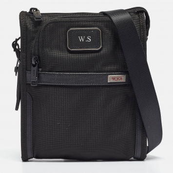 Pre Owned TUMI Black Nylon Alpha 3 Small Pocket Bag 