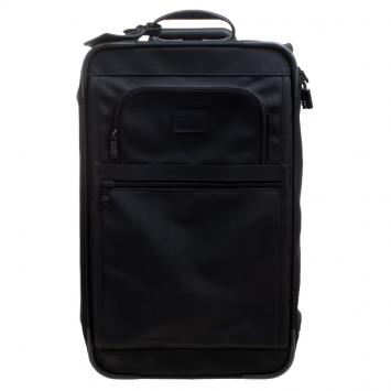 Pre Owned Tumi Black Nylon Ballistic Carry on Rolling Luggage
