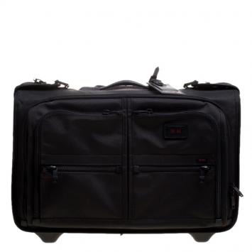 Pre Owned Tumi Black Ballistic Nylon 2 Wheeled Carry-on Alpha Garment Bag