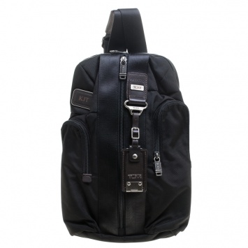 Pre Owned TUMI Black Nylon Alpha Bravo Monterey Sling Bag