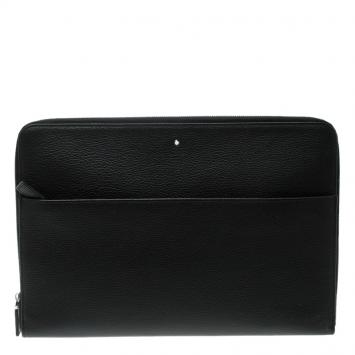 Pre Owned Montblanc Black Leather Meisterstück Portfolio