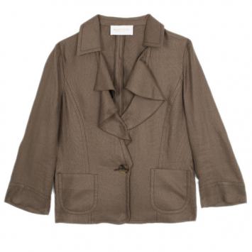 Pre Owned Valentino Front Ruffle Jacket L