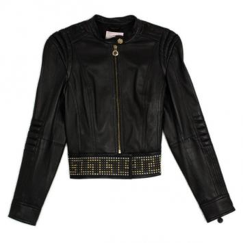 Pre Owned Versace for H&amp;M Studded Zipper Jacket S