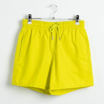 Pre Owned Vilebrequin Yellow Moorea Solid Swim Trunks M (Available for UAE Customers Only)