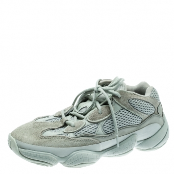 Pre Owned Yeezy x Adidas Salt Mesh And Suede 500 Sneakers Size 40