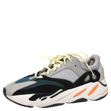 Pre Owned Yeezy x Adidas Multicolor Mix Media Boost 700 Wave Runner Sneakers Size 45.5