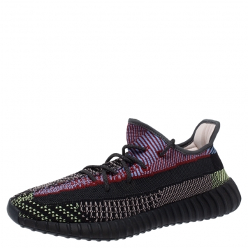 Pre Owned Yeezy x Adidas Multicolor Yecheil Cotton Knit Boost 350 V2 Sneakers Size 46