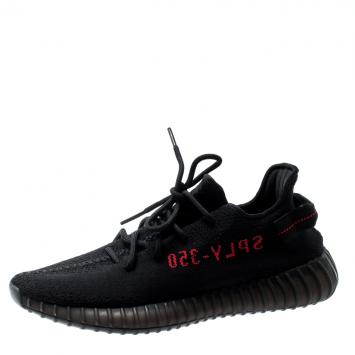 Pre Owned Adidas Yeezy 350 Bred EU Size 44 US Size 10