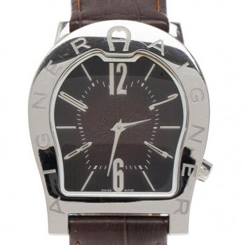 Pre Owned Aigner Black Stainless Steel Verona Nuovo Men's Wristwatch 32MM