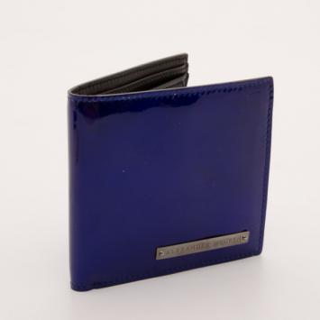 Pre Owned Alexander McQueen Blue Wallet 