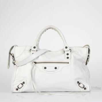 Pre Owned Balenciaga City in White