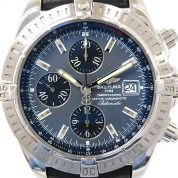 Pre Owned  Breitling Chronomat Evolution SS Gray Mens Wristwatch 
