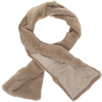 Pre Owned Burberry Beige Rabbit Fur and Cashmere 140x20cm Stole