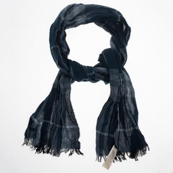 Pre Owned Burberry Blue Novacheck Stole