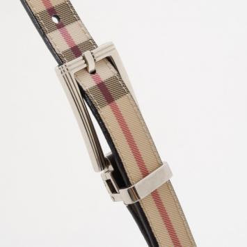 Pre Owned Burberry Classic Nova Check Belt
