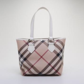 Pre Owned Burberry Nova Check Tote 