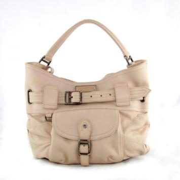 Pre Owned Burberry Leather Shoulder Bag