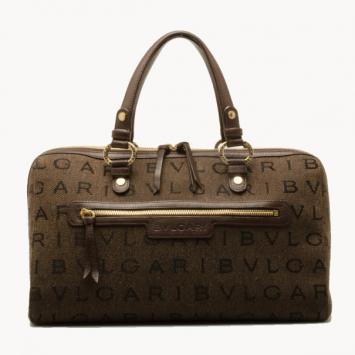 Pre Owned Bvlgari Monogram Canvas Satchel