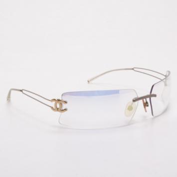 Pre Owned Chanel Iridescent Frameless Sunglasses 4051