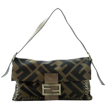 Pre Owned Fendi Zucca Large Baguette Handbag