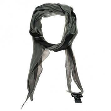 Pre Owned Giorgio Armani Ruched Bicolour Evening Scarf