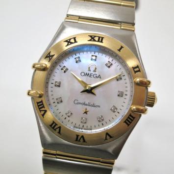 Pre Owned Omega Constellation 12P Wristwatch SS 18K YG Ladies