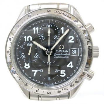 Pre Owned Omega Speedmaster Date Limited Edition Japan Wristwatch Black
