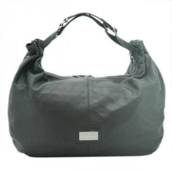 Pre Owned Valentino Black Petal Leather Hobo Bag 