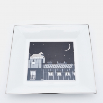 Pre Owned Cartier Panthere Porcelain Trinket Tray