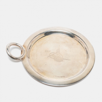 Pre Owned Christofle Vertigo Silver Plated Metal Wine Coaster