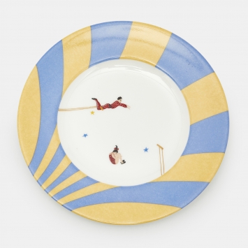 Pre Owned Hermès Circus Porcelain Kids Dining Plate