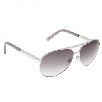 Pre Owned Louis Vuitton Silver Attitude Pilote Unisex Aviators