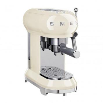 Pre Owned Smeg 50's Retro Style Aesthetic Espresso Coffee Machine,Cream (Available for UAE Customers Only)