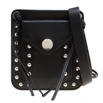 Pre Owned 3.1 Phillip Lim Black Leather Dolly Pocket Crossbody Bag