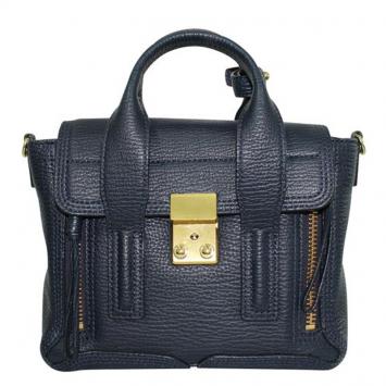 Pre Owned Phillip Lim Blue Leather Pashli Mini Satchel