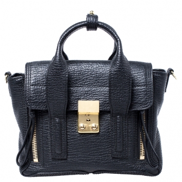 Pre Owned 3.1 Phillip Lim Black Leather Mini Pashli Satchel