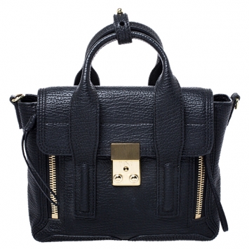 Pre Owned 3.1 Phillip Lim Black Leather Mini Pashli Satchel