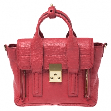 Pre Owned 3.1 Phillip Lim Red Leather Mini Pashli Satchel