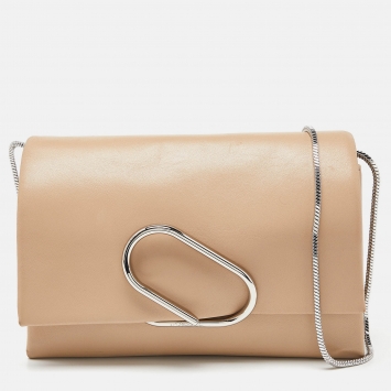 Pre Owned 3.1 Phillip Lim Beige Leather Flap Chain Bag