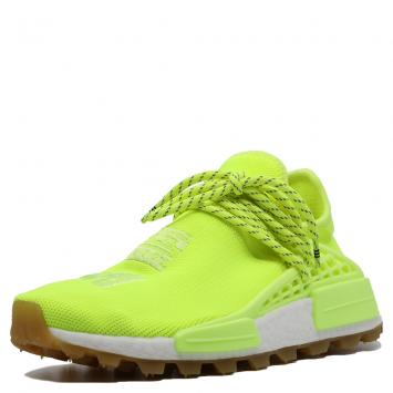 Pre Owned Adidas Human Race NMD Solar Yellow Sneakers Size 38